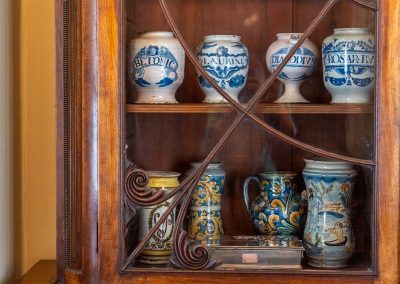 China in cabinet in the Council room